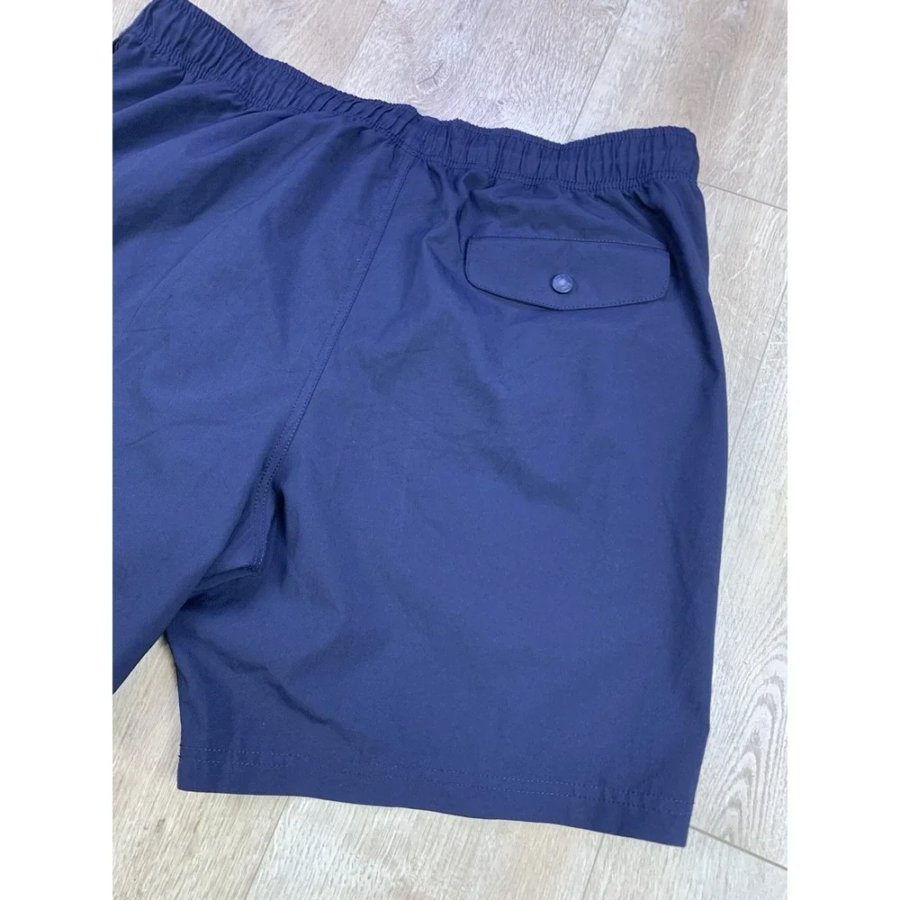 Nautica Navy Blue Mesh Lined Swim‎ Trunks Men's XL Drawstring Closure #TR0404